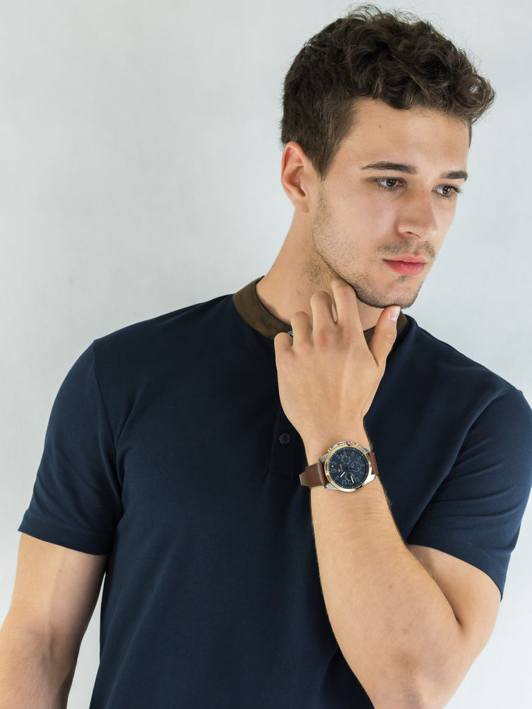 Tommy Hilfiger Decker Blue Dial Brown Leather Strap Watch for Men - 1791561 Buy Now By Tommy Hilfiger