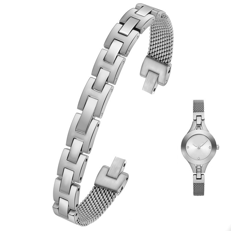 Emporio Armani Quartz Silver Dial Silver Steel Strap Watch For Women - AR7361 Buy Now By Emporio Armani