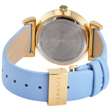 Versace V-Motif Grey Dial Blue Leather Strap Watch for Women - VERE00318 Buy Now By Versace