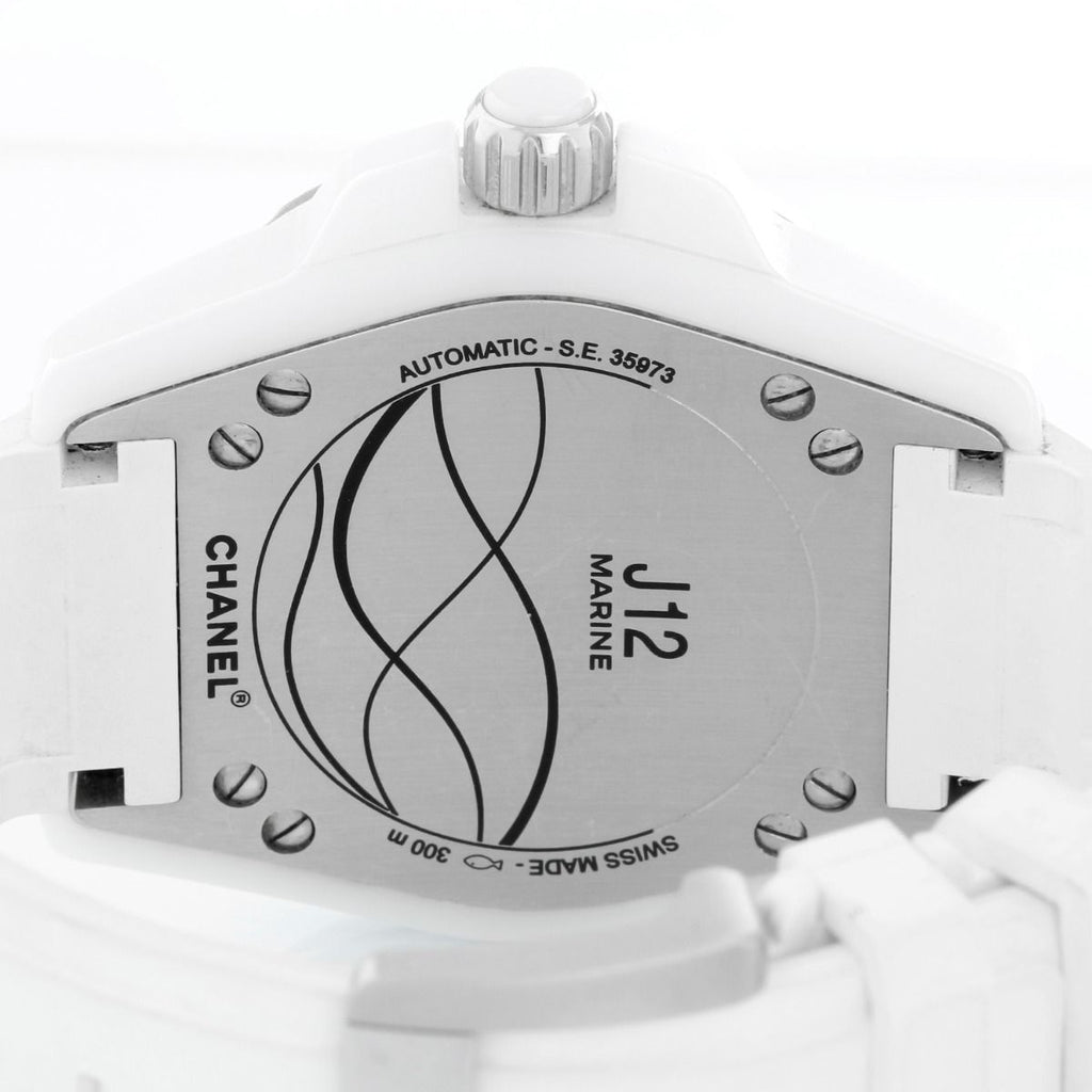 Chanel J12 Ceramic White Dial White Steel Strap Watch for Women - J12 H0968 Buy Now By Chanel