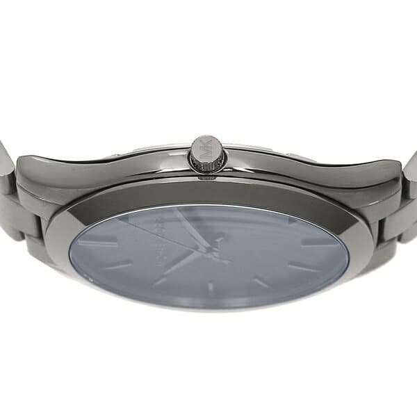 Michael Kors Slim Runway Blue Dial Grey Steel Strap Watch For Men - MK8584 Buy Now By Michael Kors