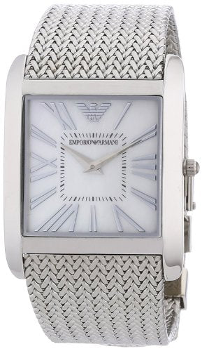 Emporio Armani Super Slim Quartz White Dial Silver Mesh Bracelet Watch For Women - AR2015 Buy Now By Emporio Armani