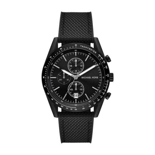 Michael Kors Accelerator Chronograph Black Dial Black Nylon Strap Watch for Men - MK9143 Buy Now By Michael Kors