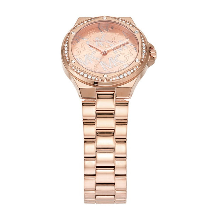 Michael Kors Lennox Quartz Rose Gold Dial Rose Gold Steel Strap Watch For Women - MK7405 Buy Now By Michael Kors