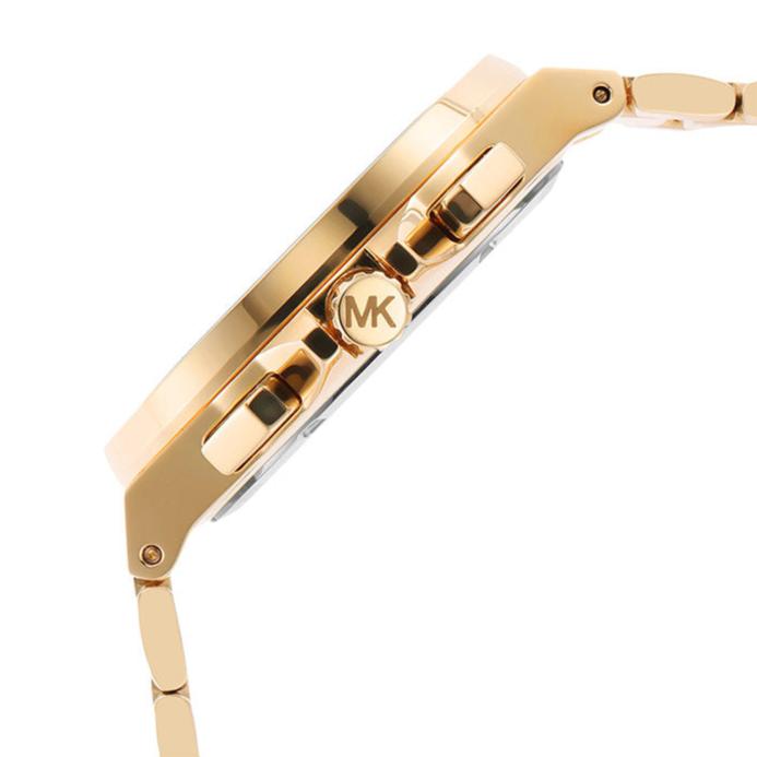 Michael Kors Lennox Chronograph Gold Dial Gold Steel Strap Watch For Men - MK8989 Buy Now By Michael Kors