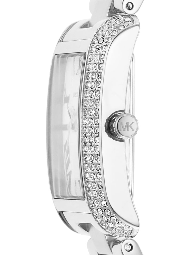 Michael Kors Emery Three-Hand Crystals White Dial Silver Steel Strap Watch for Women - MK4642 Buy Now By Michael Kors