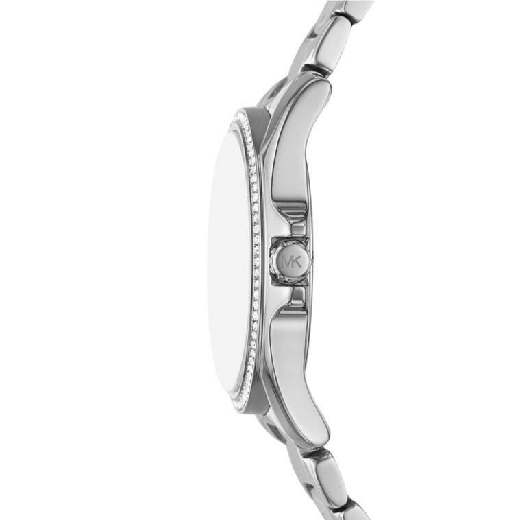 Michael Kors Kacie Three-Hand Gold Dial Silver Steel Strap Watch for Women - MK4854 Buy Now By Michael Kors