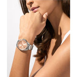 Michael Kors Kacie Three-Hand Gold Dial Silver Steel Strap Watch for Women - MK4854 Buy Now By Michael Kors