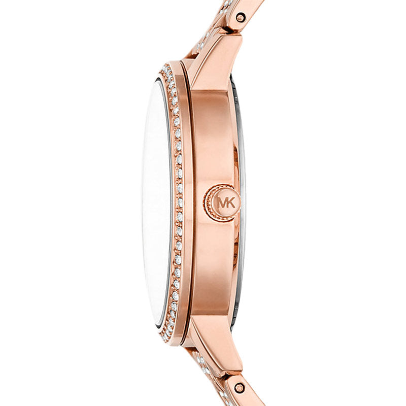 Michael Kors Melissa Pave Quartz Rose Gold Dial Rose Gold Steel Strap Watch for Women - MK4372 Buy Now By Michael Kors