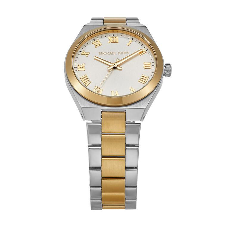 Michael Kors Lennox Three-Hand White Dial Two Tone Steel Strap Watch for Women - MK7464 Buy Now By Michael Kors