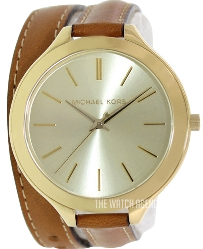 Michael Kors Runway Gold Dial Brown Leather Strap Watch For Women - MK2256 Buy Now By Michael Kors