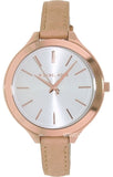Michael Kors Runway Slim Quartz White Dial Beige Leather Strap Watch For Women - MK2284 Buy Now By Michael Kors