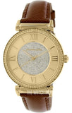 Michael Kors Catlin Champagne Dial Brown Leather Strap Watch for Women - MK2375 Buy Now By Michael Kors