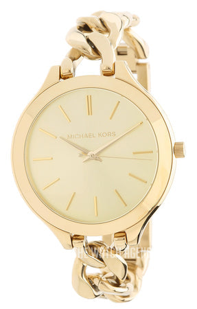 Michael Kors Runway Gold Dial Gold Steel Strap Watch for Women - MK3222 Buy Now By Michael Kors
