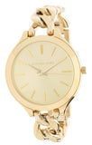 Michael Kors Runway Gold Dial Gold Steel Strap Watch for Women - MK3222 Buy Now By Michael Kors