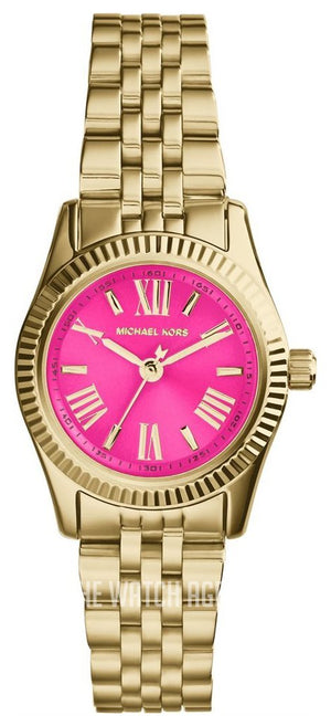 Michael Kors Lexington Quartz Pink Dial Gold Steel Strap Watch For Women - MK3270 Buy Now By Michael Kors