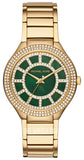 Michael Kors Kerry Green Dial Gold Steel Strap Watch for Women - MK3409 Buy Now By Michael Kors