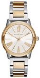 Michael Kors Hartman Quartz White Dial Two Tone Steel Strap Watch For Women - MK3521 Buy Now By Michael Kors