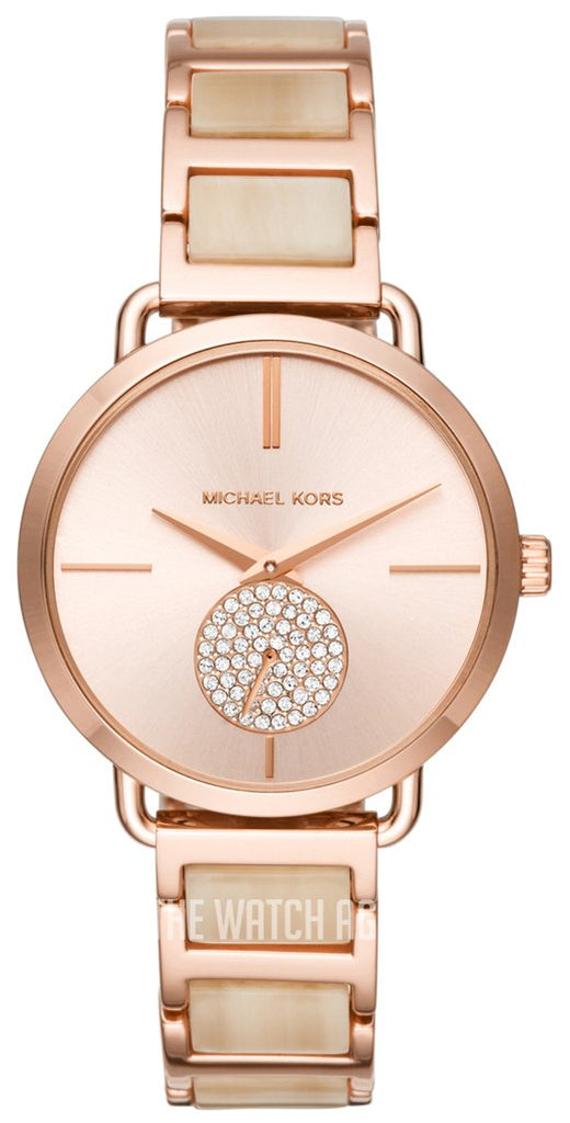 Michael Kors Portia Quartz Rose Gold Dial Rose Gold Steel Strap Watch For Women - MK3678 Buy Now By Michael Kors