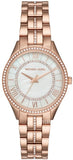 Michael Kors Lauryn Mother of Pearl Dial Rose Gold Steel Strap Watch for Women - MK3716 Buy Now By Michael Kors