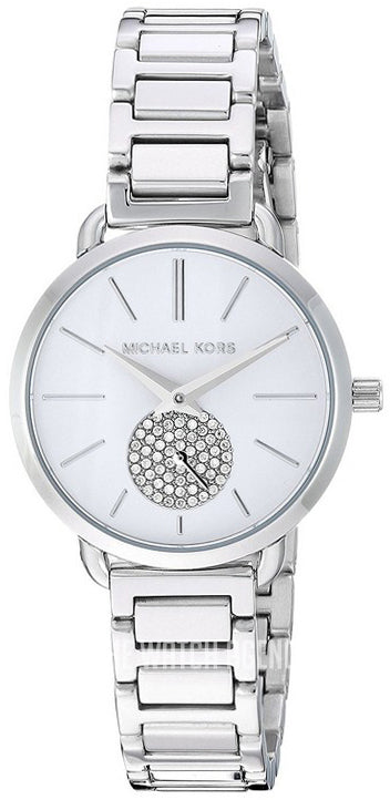 Michael Kors Portia Quartz Silver Dial Silver Steel Strap Watch For Women - MK3837 Buy Now By Michael Kors