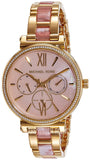 Michael Kors Sofie Crystals Mother of Pearl Pink Dial Two Tone Steel Strap Watch For Women - MK4344 Buy Now By Michael Kors
