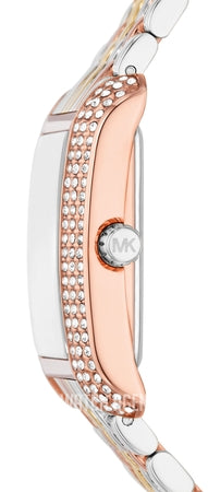 Michael Kors Emery Three-Hand White Dial Two Tone Steel Strap Watch for Women - MK4744 Buy Now By Michael Kors