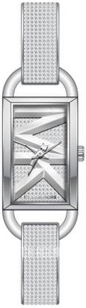 Michael Kors Empire Three-Hand Silver Dial Silver Steel Strap Watch for Women - MK4841 Buy Now By Michael Kors