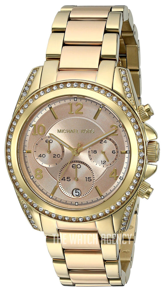 Michael Kors Blair Chronograph Rose Gold Dial Two Tone Steel Strap Watch for Women - MK6316 Buy Now By Michael Kors