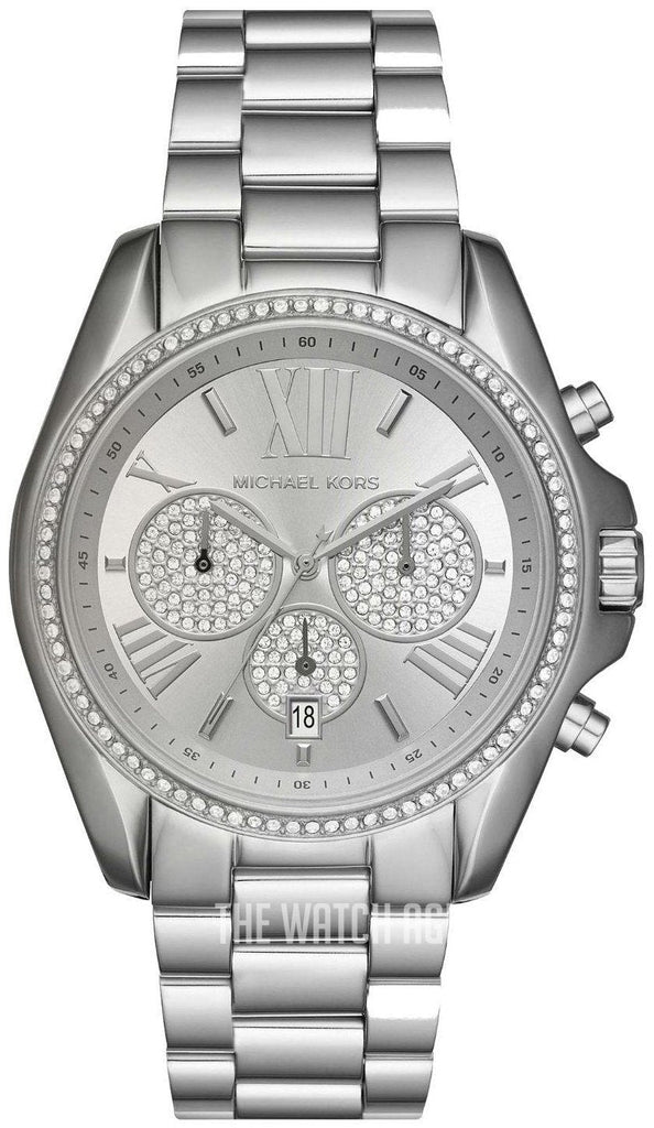 Michael Kors Bradshaw Chronograph Silver Dial Silver Steel Strap Watch For Women - MK6537 Buy Now By Michael Kors