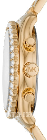 Michael Kors Layton Chronograph Gold Dial Gold Steel Strap Watch For Women - MK6977 Buy Now By Michael Kors