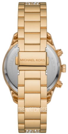Michael Kors Layton Chronograph Gold Dial Gold Steel Strap Watch For Women - MK6977 Buy Now By Michael Kors