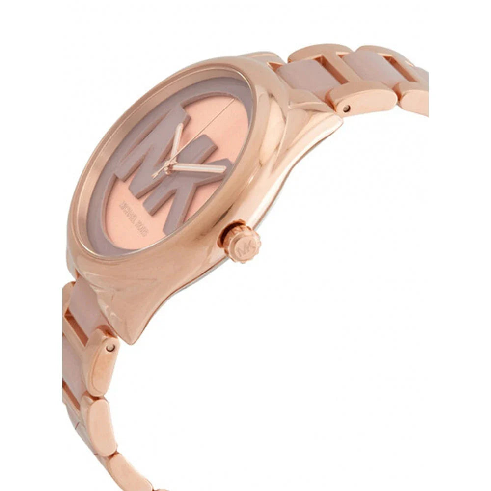 Michael Kors Janelle Three Hand Rose Gold Dial Two Tone Steel Strap Watch For Women - MK7135 Buy Now By Michael Kors