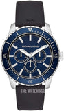Michael Kors Cunningham Multifunction Blue Dial Black Rubber Strap Watch For Men - MK7160 Buy Now By Michael Kors