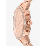 Michael Kors Ritz Chronograph Rose Gold Dial Rose Gold Steel Strap Watch For Women - MK7223 Buy Now By Michael Kors