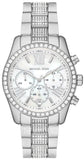 Michael Kors Lexington Chronograph White Dial Silver Steel Strap Watch For Women - MK7243 Buy Now By Michael Kors