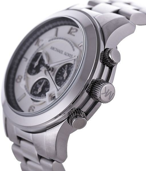 Michael Kors Runway Chronograph Silver Dial Silver Steel Strap Watch for Men - MK8060 Buy Now By Michael Kors