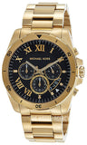 Michael Kors Brecken Chronograph Quartz Black Dial Gold Steel Strap Watch For Men - MK8481 Buy Now By Michael Kors