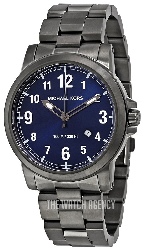 Michael Kors Paxton Analog Blue Dial Grey Steel Strap Watch For Men - MK8499 Buy Now By Michael Kors