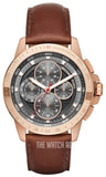 Michael Kors Ryker Analog Gray Dial Brown Leather Strap Watch For Men - MK8519 Buy Now By Michael Kors