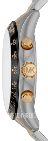 Michael Kors Layton Chronograph Black Dial Two Tone Steel Strap Watch For Men - MK8784 Buy Now By Michael Kors