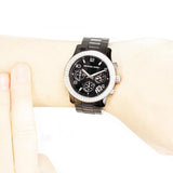 Michael Kors Runway Black Dial Black Steel Strap Watch for Women - MK5190 Buy Now By Michael Kors