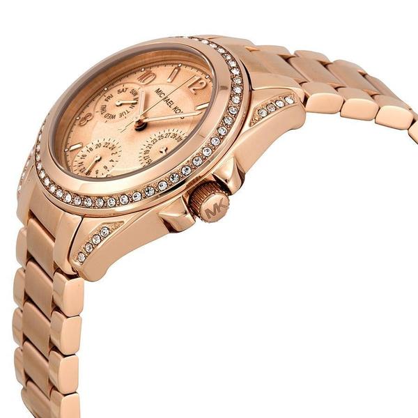 Michael Kors Blair Rose Gold Dial Rose Gold Steel Strap Watch for Women - MK5613 Buy Now By Michael Kors