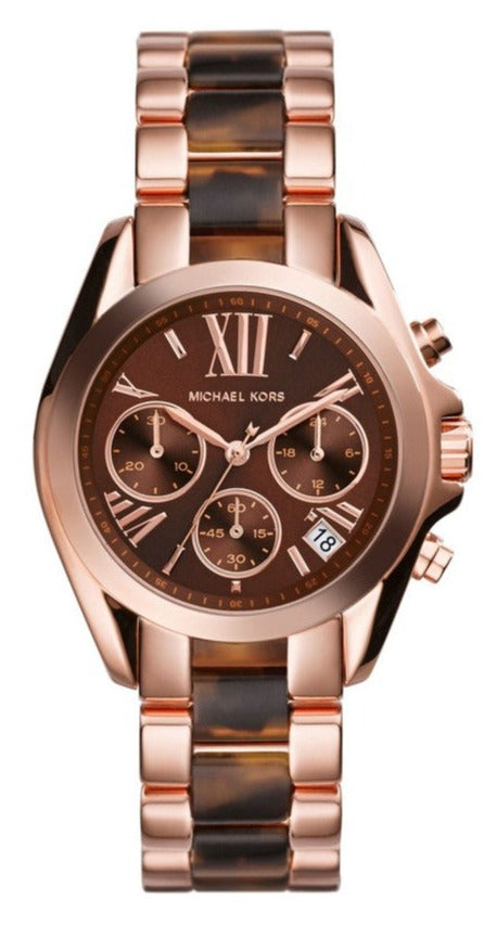 Michael Kors Bradshaw Chronograph Brown Dial Two Tone Steel Strap Watch For Women - MK5944 Buy Now By Michael Kors