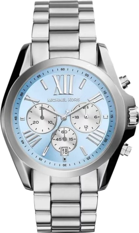 Michael Kors Bradshaw Chronograph Blue Dial Silver Steel Strap Watch For Women - MK6099 Buy Now By Michael Kors