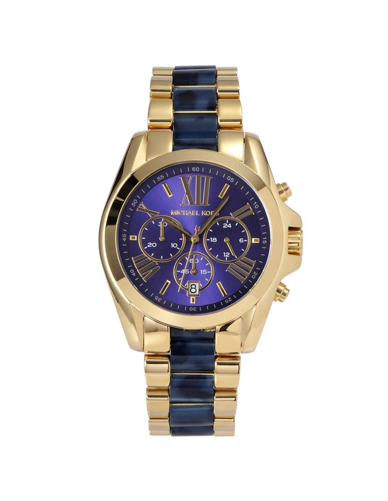 Michael Kors Bradshaw Navy Blue Dial Two Tone Steel Strap Watch for Women - MK6268 Buy Now By Michael Kors