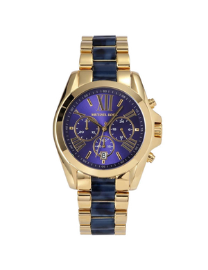 Michael Kors Bradshaw Navy Blue Dial Two Tone Steel Strap Watch for Women - MK6268 Buy Now By Michael Kors