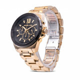 Michael Kors Brecken Chronograph Black Dial Gold Steel Strap Watch For Men - MK8848 Buy Now By Michael Kors