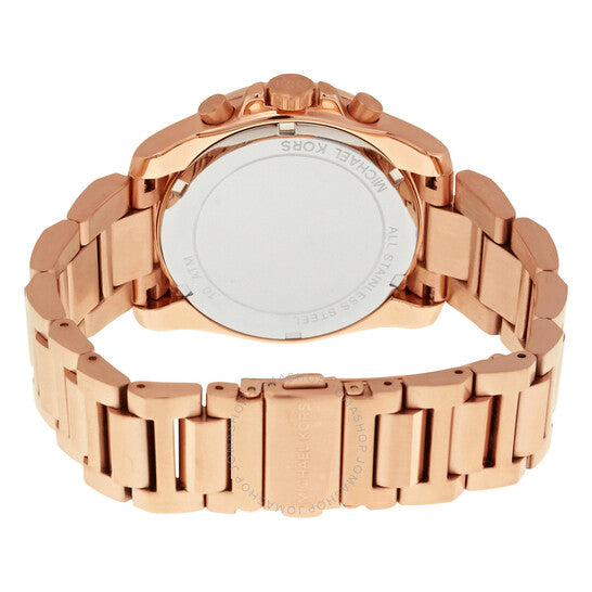 Michael Kors Brecken Chronograph Quartz Rose Gold Dial Rose Gold Steel Strap Watch For Women - MK6367 Buy Now By Michael Kors