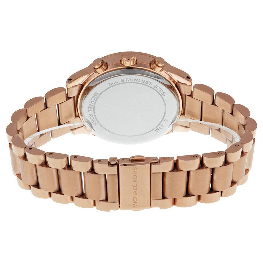 Michael Kors Brinkley Rose Gold Dial Rose Gold Steel Strap Watch for Women - MK6204 Buy Now By Michael Kors